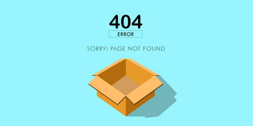 404 error website not found graphic design vector image