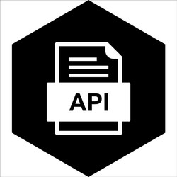 api file document icon vector image
