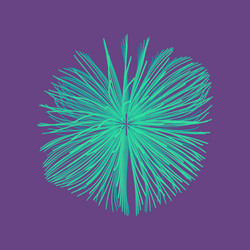 Array with dynamic particles 3d futuristic vector