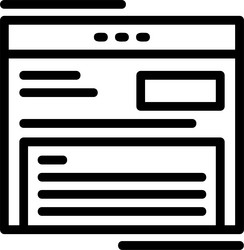 monetize platform linear style icon design vector image