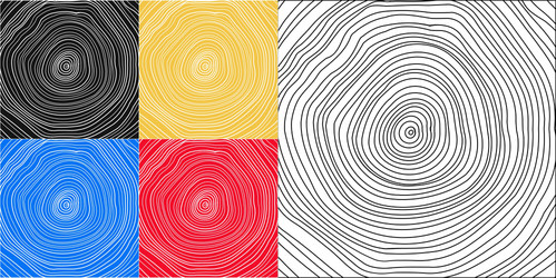 conceptual background with tree-rings tree vector image