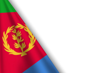 eritrea flag with original color vector image