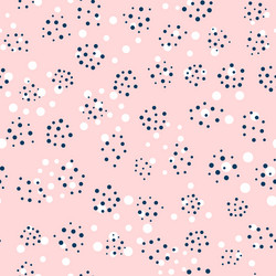 seamless pattern with scattered round dots cute vector image