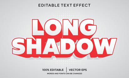 3D Text Shadow Effect Template vector image