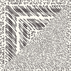 monochrome pixel glitch effect textured pattern vector image