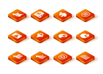 set server data web hosting pie chart vector image