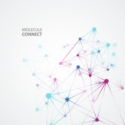 Dynamic concept molecule structure abstract vector