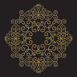 geometric frame with copy space for text in trendy vector image