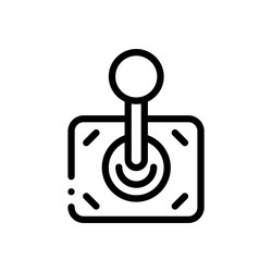 joystick icon thin linear style design isolated vector image