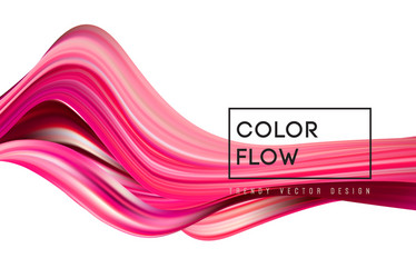 Abstract colorful background color flow vector