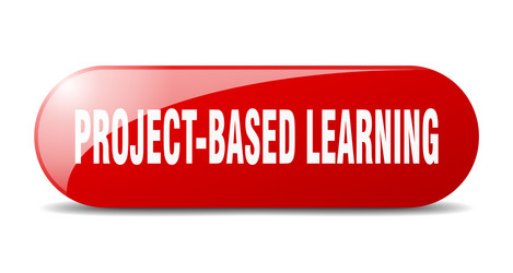project-based learning button sticker banner vector image