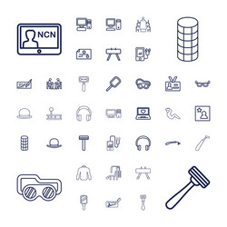 37 personal icons vector