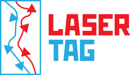 Logo for laser tag and airsoft vector