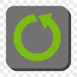 Rotate ccw rounded square button vector