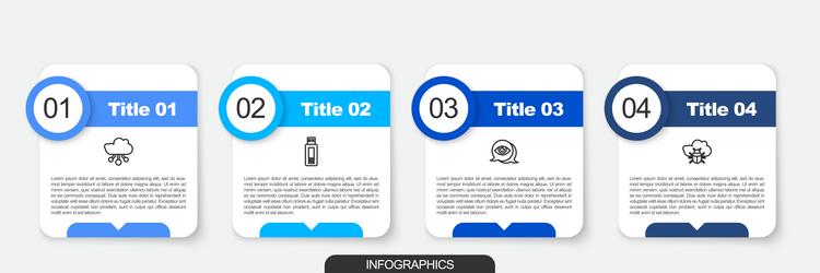 set line internet of things usb flash drive eye vector image