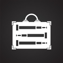 case icon on background for graphic and web design vector image