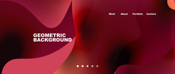 flowing gradient colors and round elements vector image