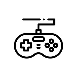 joystick icon thin linear style design isolated vector image