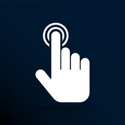 Pointer Finger Icon - Click vector image