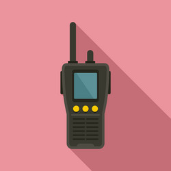 walkie talkie communication icon flat style vector