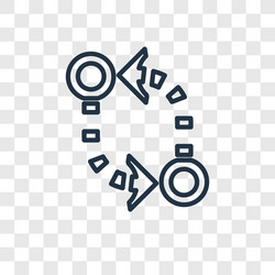circuit concept linear icon isolated vector image