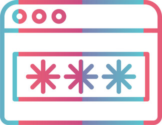 password line gradient design vector image