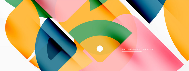 lines squares circles and triangles geometric vector image