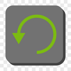 rotate ccw rounded square button vector image
