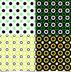seamless geometric circle pattern background sets vector image