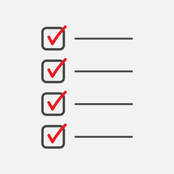 To do list icon checklist task in flat style vector