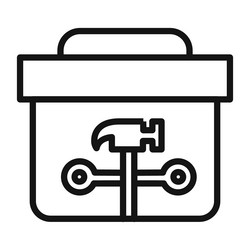 toolbox icon mark in filled style vector image