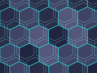 abstract geometric pattern with hexagons vector image