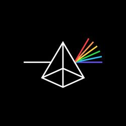 Optical Prism Color Icon vector image