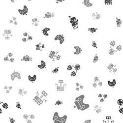 set robot remote control artificial intelligence vector image