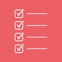 To do list icon checklist task in flat style vector