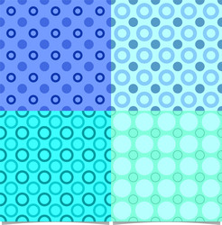 Abstract seamless pattern set - circle background vector