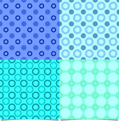 abstract seamless pattern set - circle background vector