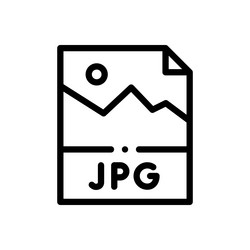 js icon thin linear style design isolated vector image