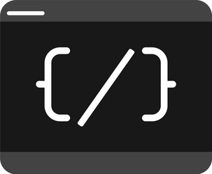program code image vector image