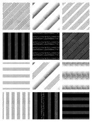 Geometric Pointillism Patterns vector image