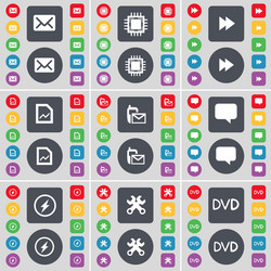 message processor rewind graph file sms chat vector image