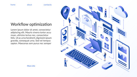 Workflow & Productivity Optimization vector image
