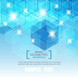 abstract science background hexagonal vector image