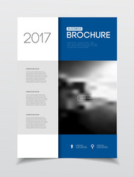 Annual report brochure with text a4 size c vector