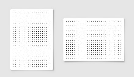 dotted graph paper with grid polka dot pattern vector image