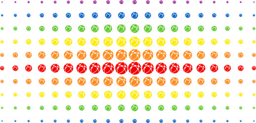 Web browser spectral halftone pattern vector