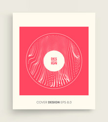 3d abstract sphere array with dynamic particles vector image