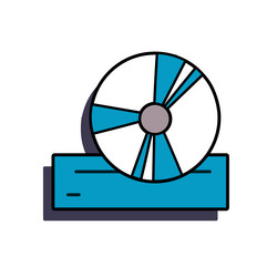 Cd disk is an interface element of old windows vector