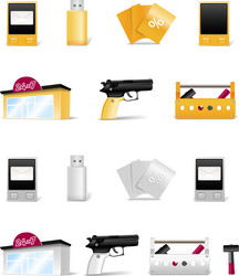 Modern stuff collection vector