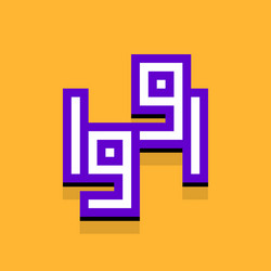 year 1991 text with 3d isometric effect vector image